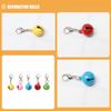 FONDOTIN Pet Bells, 20 Colorful Iron Charms with Clear Sound view 3
