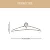 LALADEFIEE Silver Rhinestone Tiara, Curved Bridal Hair Accessory view 2