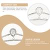 LALADEFIEE Silver Rhinestone Tiara, Curved Bridal Hair Accessory view 3