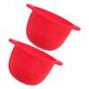 2-Pack Red 300 mL Silicone Inserts for Wax Warmers view 1