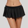Women’s Pleated Ruffle Mini Skirt Costume, Black, XXL view 2