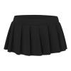 Women’s Pleated Ruffle Mini Skirt Costume, Black, XXL view 3