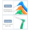 HOODANCOS 30-Piece Manual Interdental Brushes, Small Flexible Plastic Heads, Assorted Colors view 3