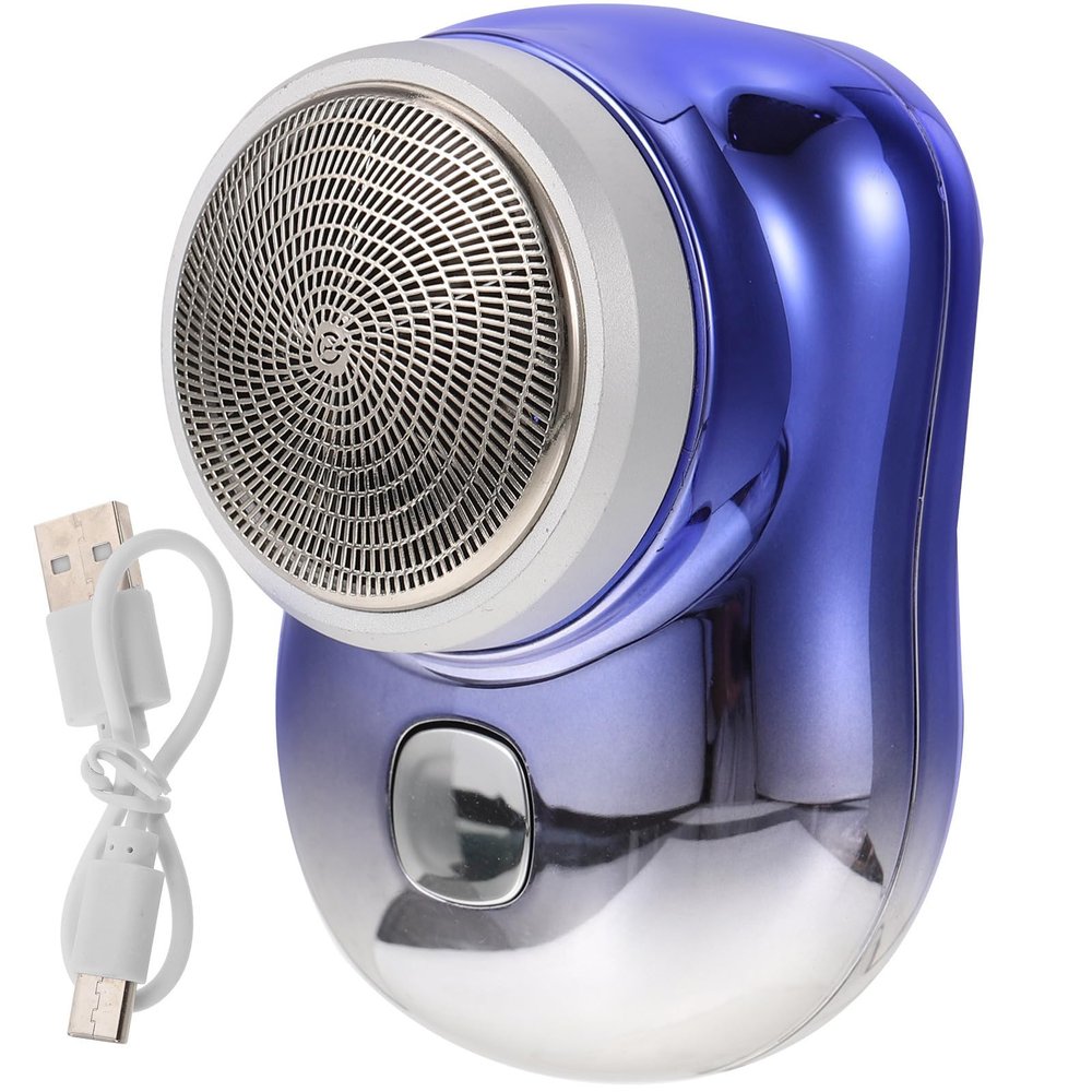 Small Rechargeable Electric Shaver for Men with USB-C Charging Port