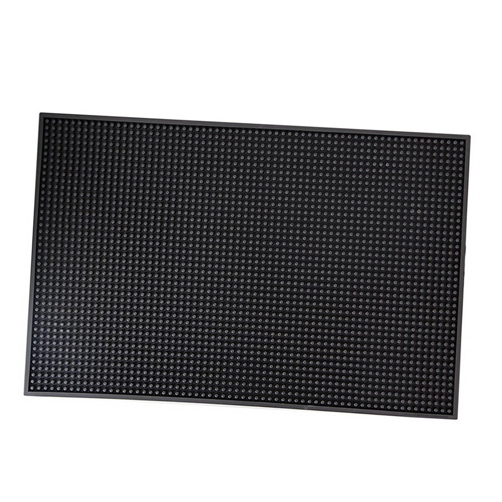 TOYANDONA Non-Slip PU Mat for Barber Tool Storage, Black