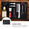 TOYANDONA Non-Slip PU Mat for Barber Tool Storage, Black view 3