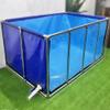 ERSINIAN Large Foldable Aquarium with Metal Frame for Bing Koi, Easy to Assemble, Transparent Viewing Window, Blue + Clear, 300 x 200 x 60 cm view 4