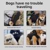 Jectse Dog Carrier, Breathable Mesh, Lightweight Pet Chest Carrier for Hiking, Travel and Outdoor Use, for Small Dogs and Cats, Nylon, M, 35 x 27 x 20 cm (13.78 x 10.63 x 7.87 in) view 3
