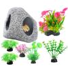 Aquarium Decoration Ceramic Rock Cave Set view 1