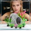 Aquarium Decoration Ceramic Rock Cave Set view 2