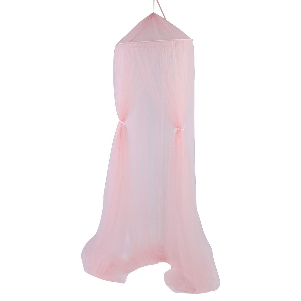 Riuulity Princess Bed Canopy, 10 Layers, Dreamy Net Curtains with Crown Accents