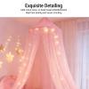 Riuulity Princess Bed Canopy, 10 Layers, Dreamy Net Curtains with Crown Accents view 3