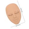 Zerodeko PVC Practice Mannequin Head for Eyelash Extensions and Makeup view 2