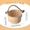 Fxzqgnh Wooden Sauna Bucket, Versatile Bathroom Accessory for Winter Sauna view 4