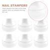 8-Piece Transparent Silicone Nail Art Stamp Set, 2.8 cm view 4