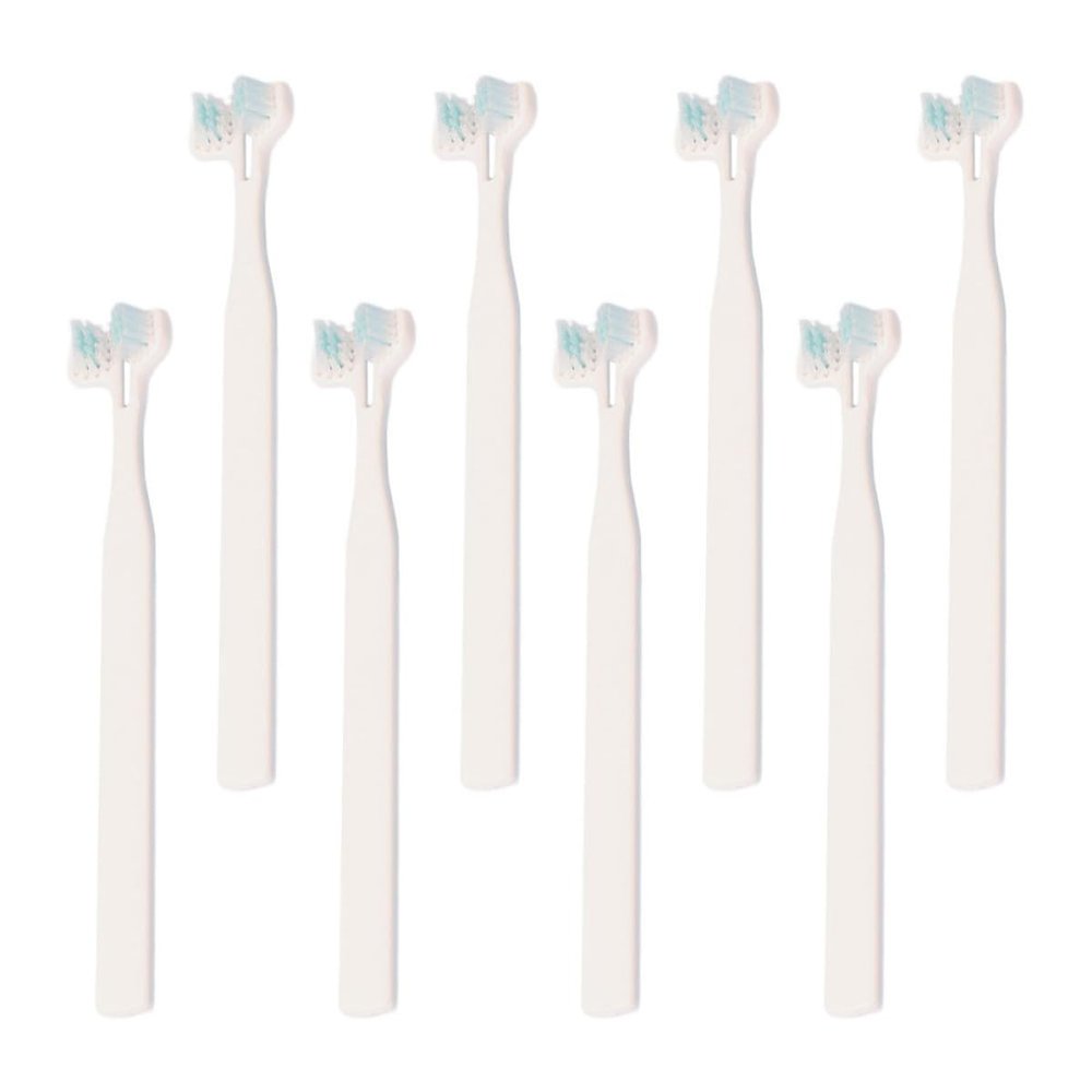 NUOBESTY 8-Pack Soft-Bristle Toothbrushes for Dogs and Cats