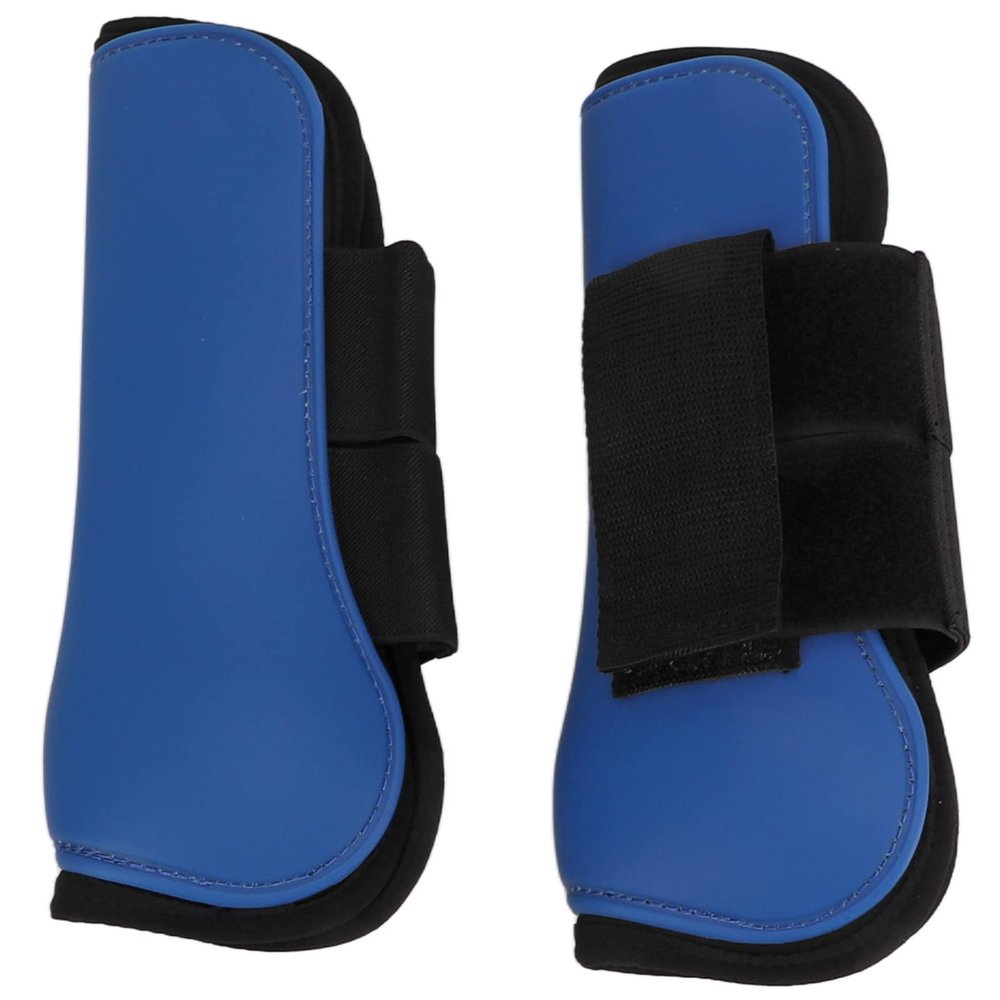 CFTGIW Pair of Horse Tendon Boots, PU Shell with Neoprene, Blue, Front Legs, Size L