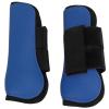 CFTGIW Pair of Horse Tendon Boots, PU Shell with Neoprene, Blue, Front Legs, Size L view 1
