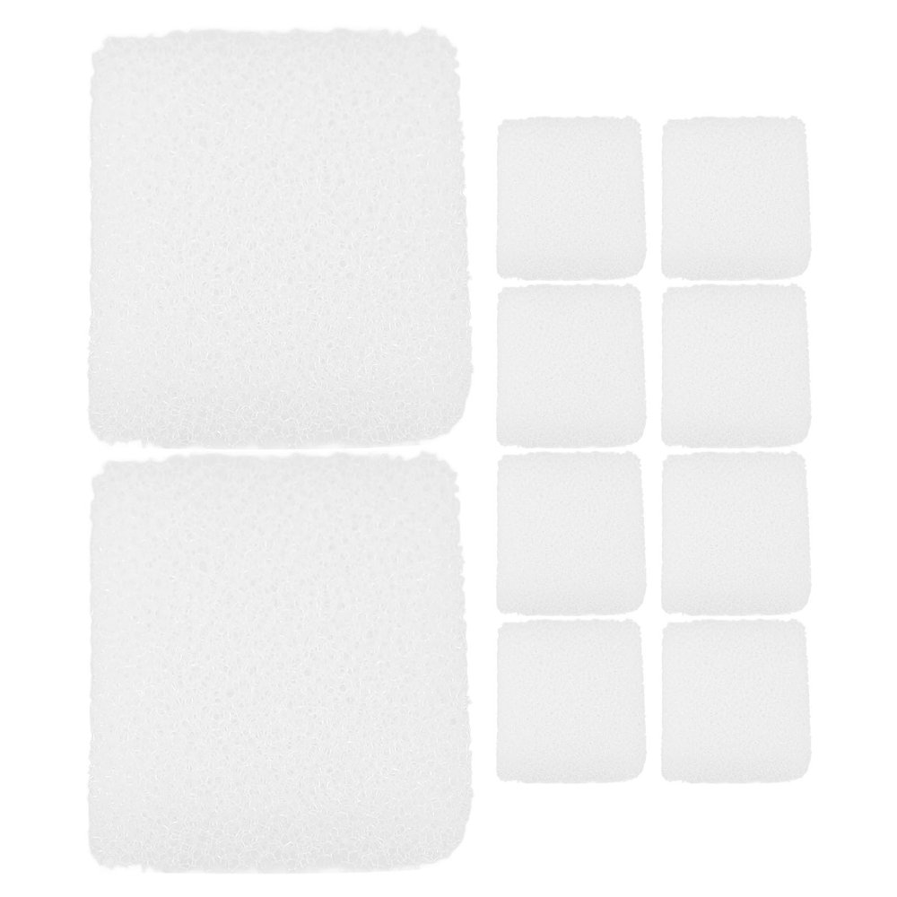 Replacement Filters for Cat Fountains with Sponge, 10-Pack, White