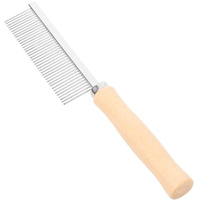 HOMOBABE Pet Comb with Wooden Handle