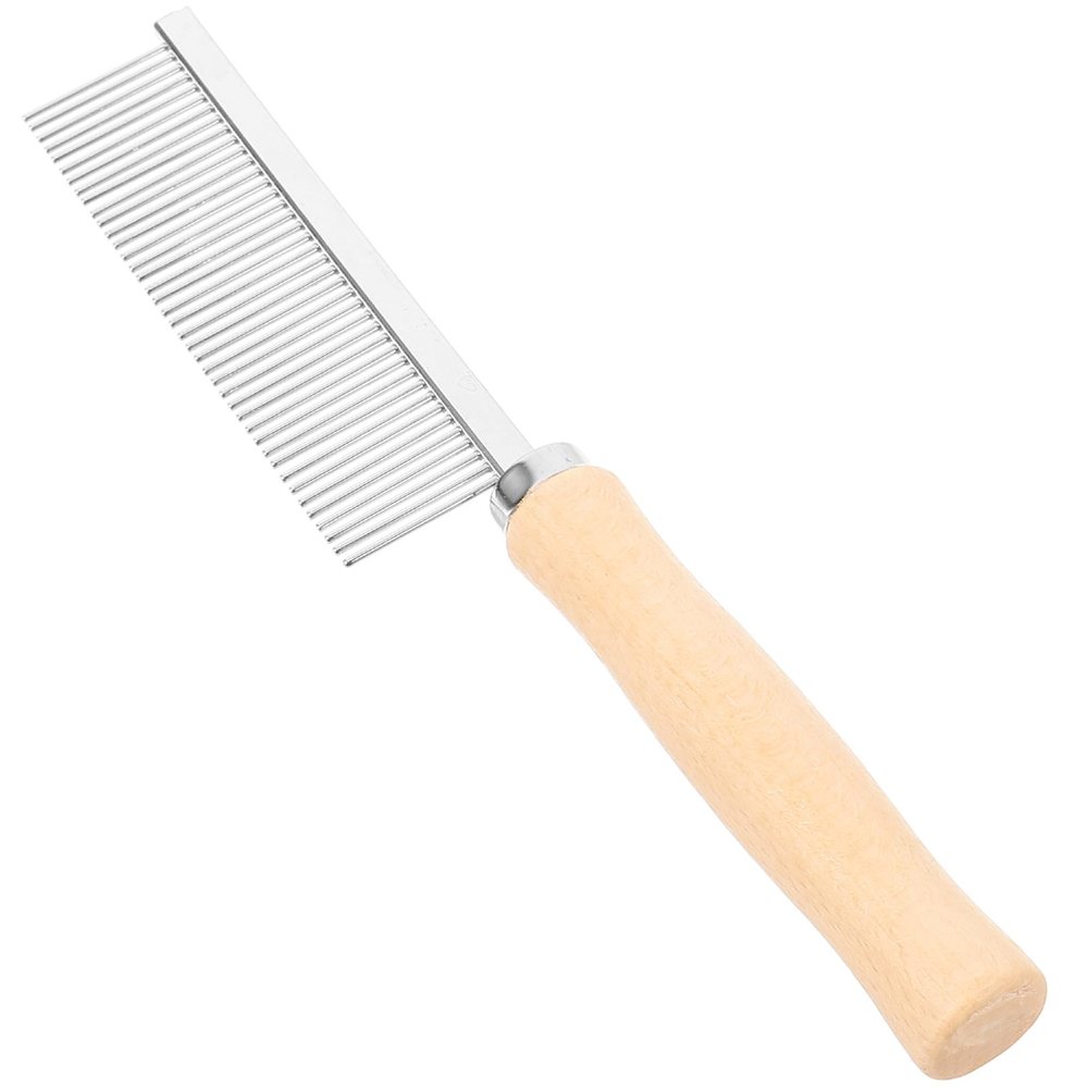 HOMOBABE Pet Comb with Wooden Handle