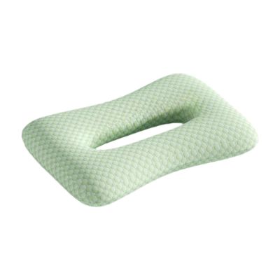 budiniao Ear Protection Pillow, Handmade Polyester Cotton, Soft and Breathable, for Side Sleeping, Green, 54 x 36 x 10 cm