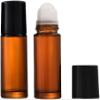 Zcccc 2-Pack 50 mL Brown Glass Roller Bottles view 1