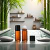 Zcccc 2-Pack 50 mL Brown Glass Roller Bottles view 2
