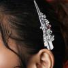 PHENOFICE Vintage Metal Hair Clip for Women with Sparkling Stones view 3