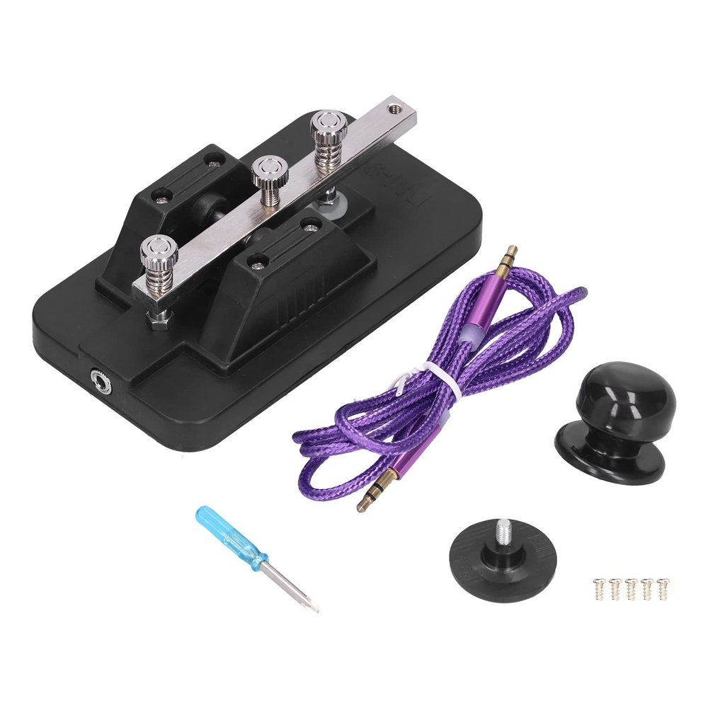 Jeffergarden Morse Code Key CW Telegraph Tapper with Buzzer Trainer
