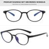 ALKAHE Retro Round Myopia Glasses, Blue Light Filter, Metal-Free, Light Brown, -3.5 view 3