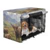 Dog Crate Cover, Scottish Highland Cows and Mountains, Windproof, X-Large view 2