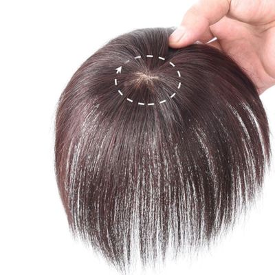 6-8 Natural Brown Hair Topper for Women with Thinning Hair