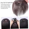 6-8 Natural Brown Hair Topper for Women with Thinning Hair view 4