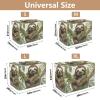 Cartoon Sloth Branches Dog Crate Cover with Mesh Windows view 3
