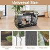 Cartoon Sloth Branches Dog Crate Cover with Mesh Windows view 4