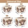 Highland Cow Tongue-Sticking-Out Dog Crate Cover with Mesh Windows, UV-Resistant, Large view 3