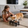 Elevated Dog Bowls with 5-Level Adjustable Stand view 4