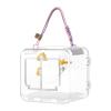 JISADER Transparent Lightweight Bird Carrier for Budgies, Parakeets and Other Small Birds view 1