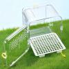JISADER Transparent Lightweight Bird Carrier for Budgies, Parakeets and Other Small Birds view 2