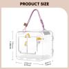 JISADER Transparent Lightweight Bird Carrier for Budgies, Parakeets and Other Small Birds view 4