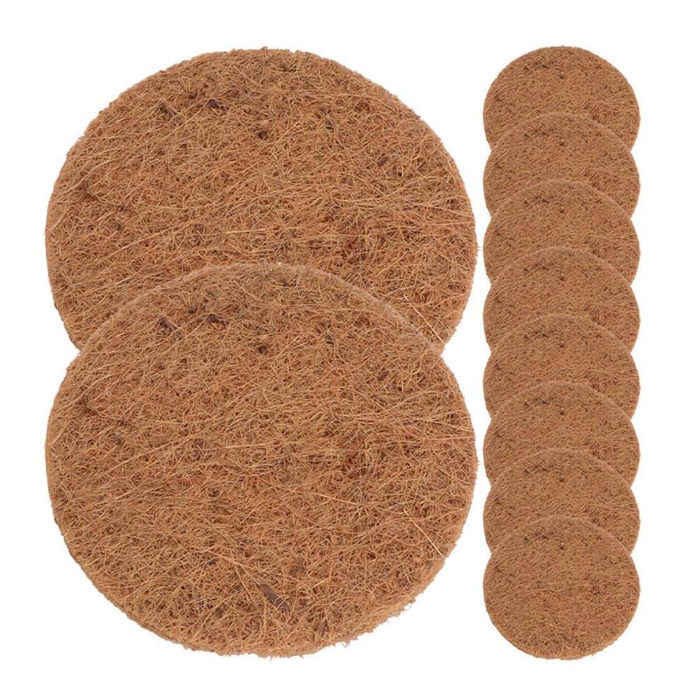 ibasenice Coconut Fiber Bird Nesting Mats, 10-Piece Set for Pigeons, Breathable