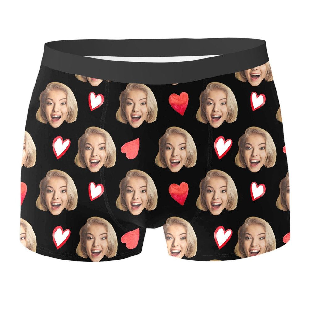 Personalized Men's Boxer Briefs with Face Photo