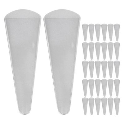 50-Pack Transparent PVC Scissor Protective Sleeves