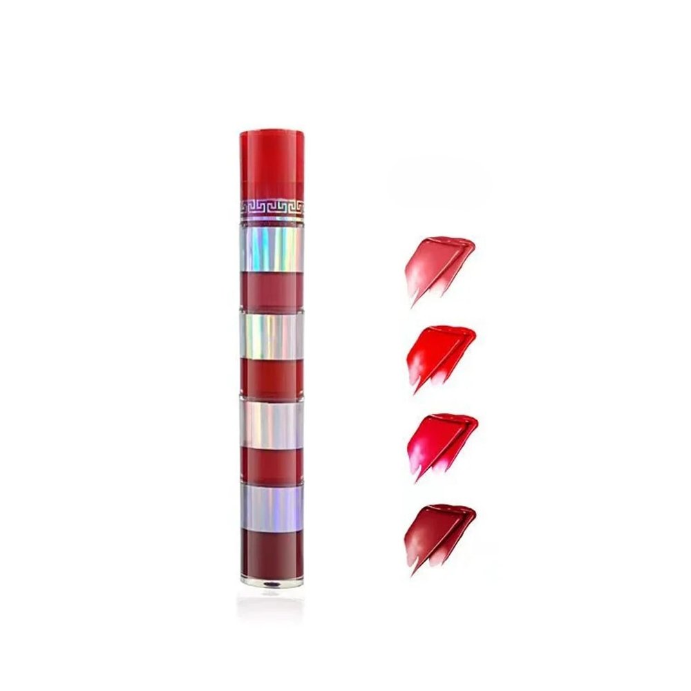 Lip Gloss & 12H Long-Lasting Lip Tint, Plumping Effect with Pink Tint, High-Shine to Matte (#04)