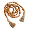 Wooden Bead Hanging Decoration with Tassels view 1