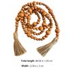Wooden Bead Hanging Decoration with Tassels view 2
