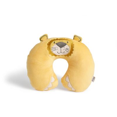 Nuby Travel Pillow for Children, Comfortable Neck Support, Machine Washable, Cute Lion Design, Suitable from 12 Months