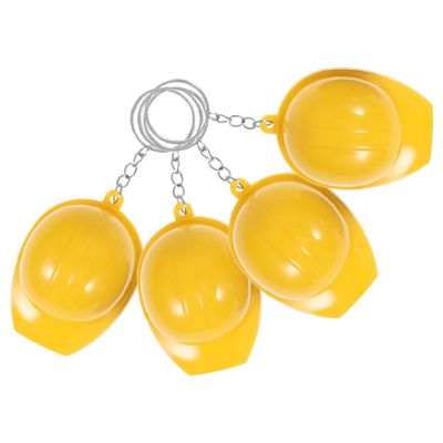 Hard Hat Bag Charms, 4-Piece Zinc Alloy Bottle Opener Keychains