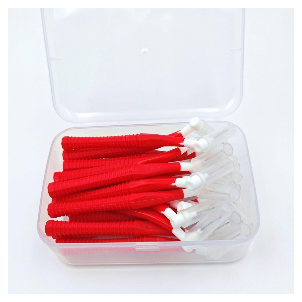 20 Angled Interdental Brushes, 1 mm